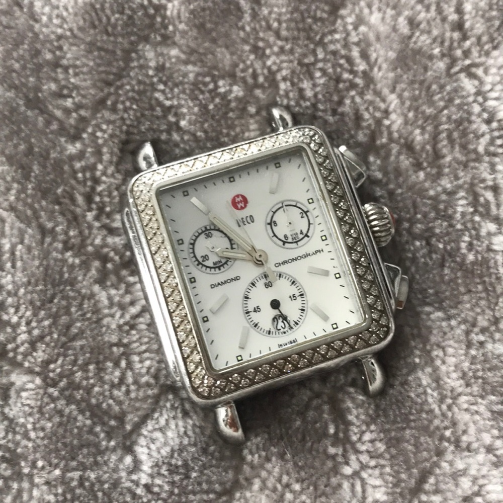 SOLD ♥️ Michele Diamond Deco watch